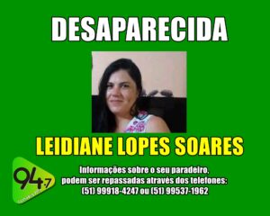 DESAPARECIDA LEIDIANE LOPES SOARES