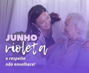 Post instagram junho violeta idosa fofo