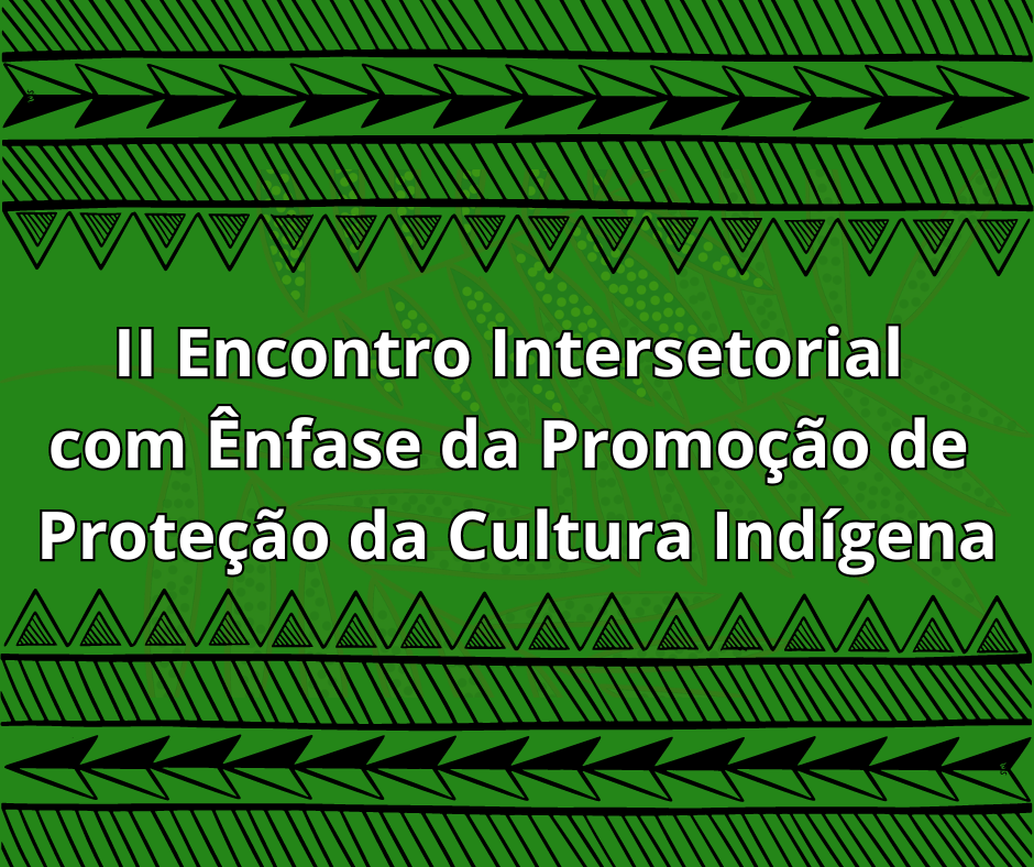 II Encontro Intersetorial com Ênfase da Promoção de Proteção da Cultura Indígena