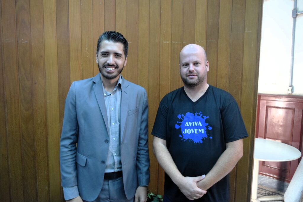 Vereadores Magaiver Dias (PSDB) e Edimar Garcia (PL). Foto: Francis Soares